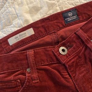 AG Women’s Thin-Whale Chord Skinny Jeans, Size 26